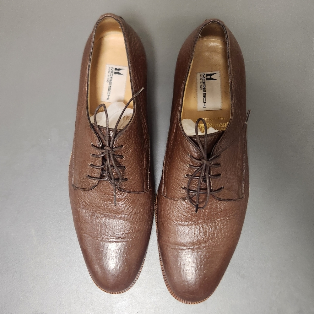 Moreschi Brown Leather laced up shoes Sz 9. - Picture 7 of 11